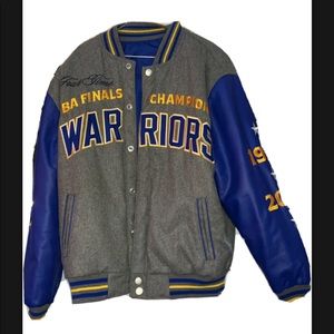 Golden State Warriors reversible letterman jacket